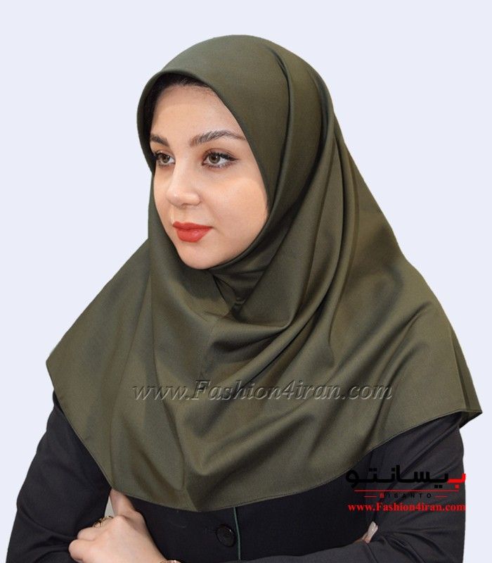 مقنعه سبز زیتونی کد 10