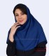 مقنعه کرپ آبی درباری کد 11