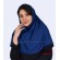 مقنعه کرپ آبی درباری کد 11