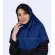 مقنعه کرپ آبی درباری کد 11