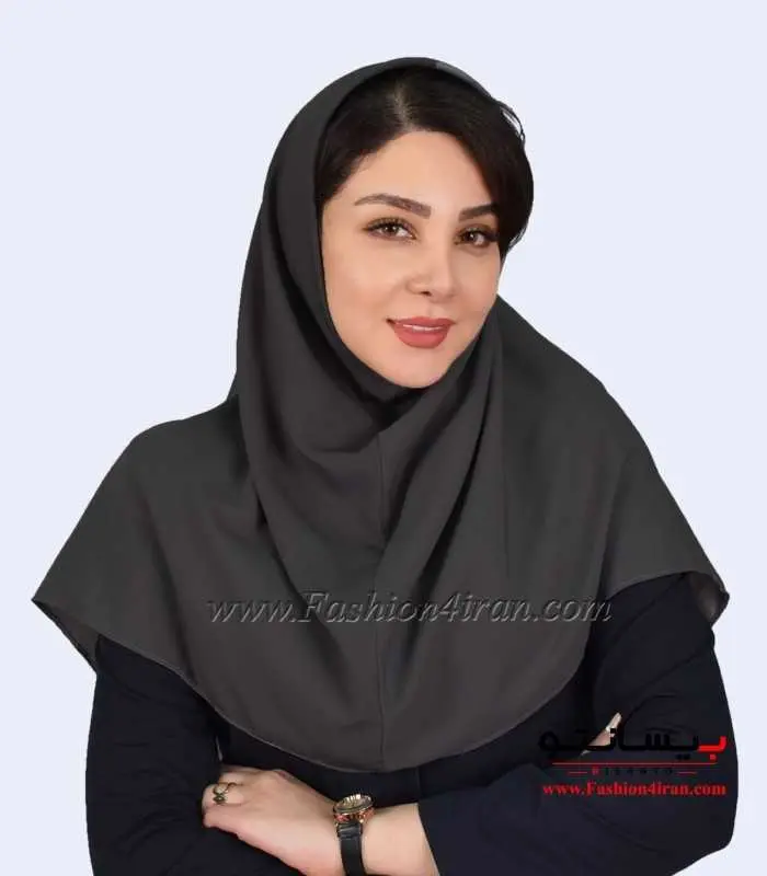 مقنعه کرپ نوک مدادی کد 11