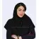 مقنعه کرپ مشکی کد 11