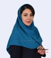 مقنعه کرپ رنگ فیروزه‌ای کد 11