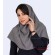 مقنعه کرپ طوسی کد 11