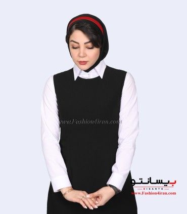 سارافون شلوار کرپ مشکی کد 80