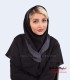 مقنعه حریر طوسی کد 21