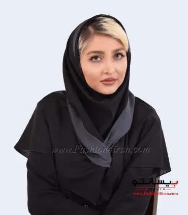 مقنعه حریر طوسی کد 21