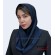 مقنعه حریر سرمه‌ای کد 21