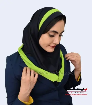 مقنعه حریر فسفوری کد 21