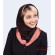 مقنعه حریر گلبهی کد 21