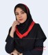 مقنعه حریر قرمز کد 21