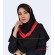 مقنعه حریر قرمز کد 21