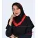 مقنعه حریر قرمز کد 21