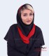 مقنعه حریر قرمز کد 21