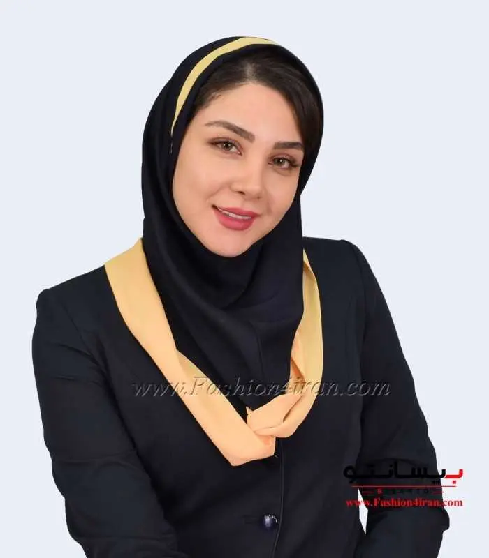 مقنعه حریر طلایی کد 21