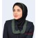 مقنعه حریر سبز زیتونی کد 21