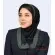 مقنعه حریر سبز زیتونی کد 21