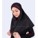 مقنعه تل‌دار زرشکی کد 46
