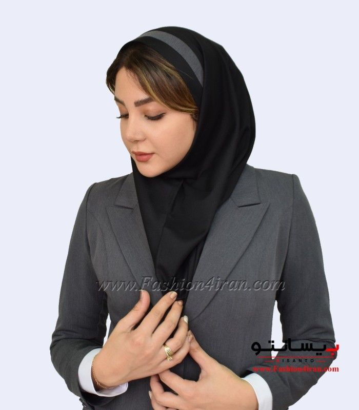 مقنعه با تل طوسی