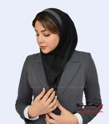مقنعه با تل طوسی