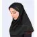 مقنعه با تل بادمجانی کد 46