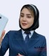 مقنعه با تل نقره‌ای کد 46