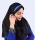 مقنعه با تل آبی کد 46