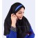 مقنعه با تل آبی کد 46