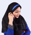 مقنعه با تل آبی کد 46