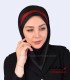 مقنعه با تل قرمز کد 46
