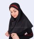 مقنعه فرم با تل قرمز کد 46