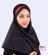 مقنعه با تل قرمز کد 46