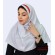 مقنعه سفید تل قرمز کد 46