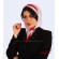 مقنعه کراواتی سفید حریر قرمز کد 41