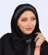 مقنعه کراواتی حریر طوسی کد 41