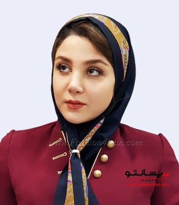مقنعه کراواتی حریر کد 41