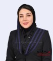 مقنعه حریر شالی سرمه‌ای کد 43