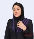 مقنعه حریر شالی بنفش کد 43