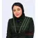 مقنعه حریر شالی سبز کد 43
