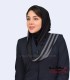 مقنعه حریر شالی طوسی