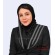 مقنعه حریر شالی طوسی کد 43