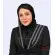 مقنعه حریر شالی طوسی کد 43