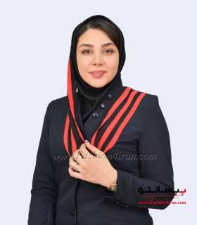 مقنعه حریر شالی قرمز کد 43