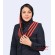 مقنعه حریر شالی قرمز کد 43