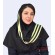 مقنعه حریر شالی طلایی کد 43