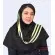 مقنعه حریر شالی طلایی کد 43