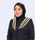 مقنعه حریر شالی طلایی