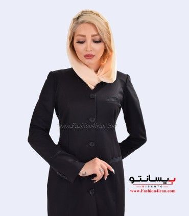 مانتو شلوار آغوز ترک مشکی کد 78