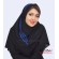 مقنعه حریر آبی کد 38