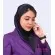 مقنعه حریر بنفش کد 38